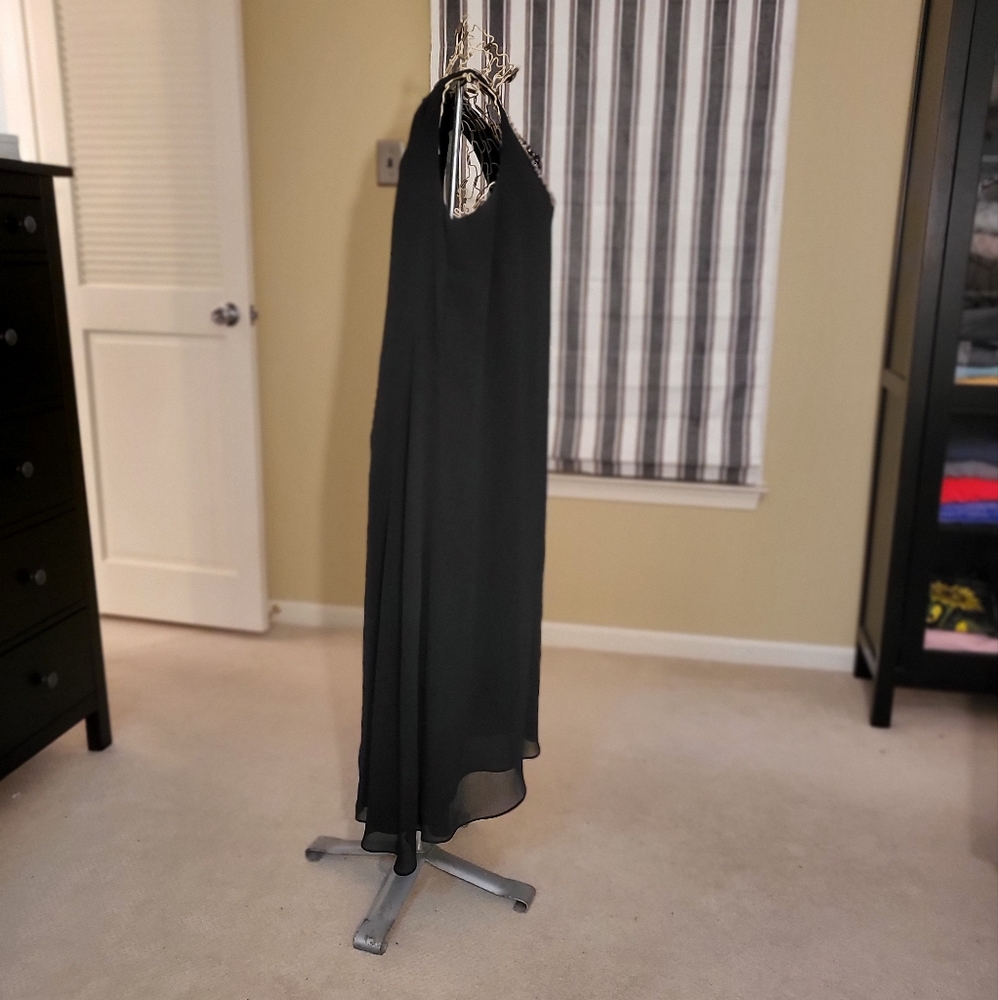 DENIM 24/7 Black midi Dress size 16W - Picture 4 of 10